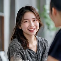 王梦琪，打屁股小说用户运营总监，年轻女性，面带微笑与读者社群成员交流，展现亲和力与出色的用户运营管理能力
